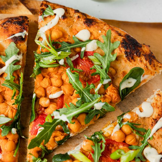 Buffalo Chickpea Pizza