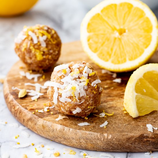 Lemon Coconut Protein Balls