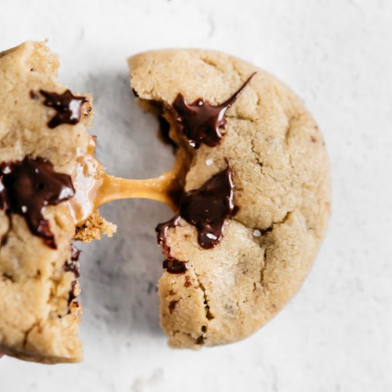 Caramel Chocolate Chunk Cookies