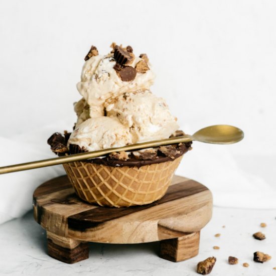 No-Churn PB Cup Ice Cream