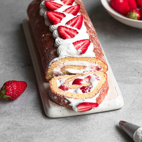 Strawberry Roll Cake