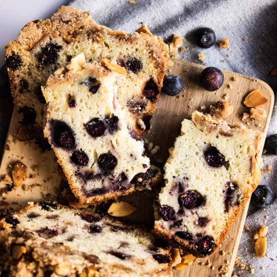 Blueberry Almond Muffin Bread