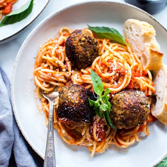 Vegan Eggplant Meatballs