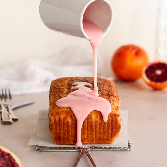 Blood Orange Almond Pound Cake