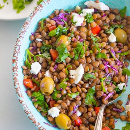 Mediterranean Lentil Salad