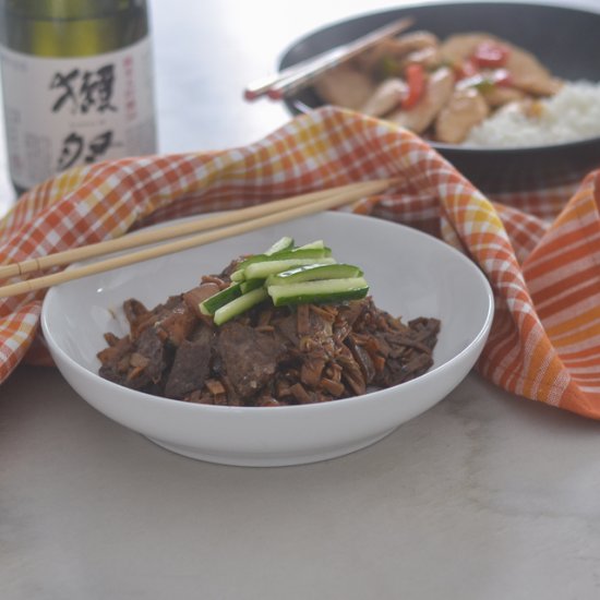 Black Bean Korean Beef