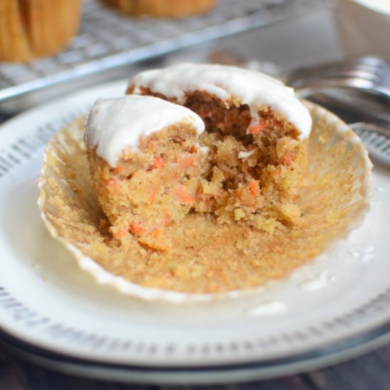 Whole Wheat Carrot Apple Muffins