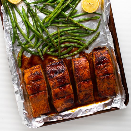 Five Spice Honey Soy Glazed Salmon