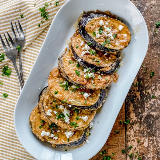 Sweet & Savory Spanish Eggplant