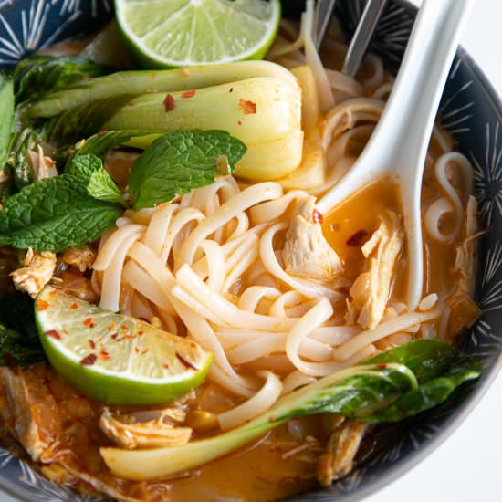 Thai Chicken Curry Noodle Soup