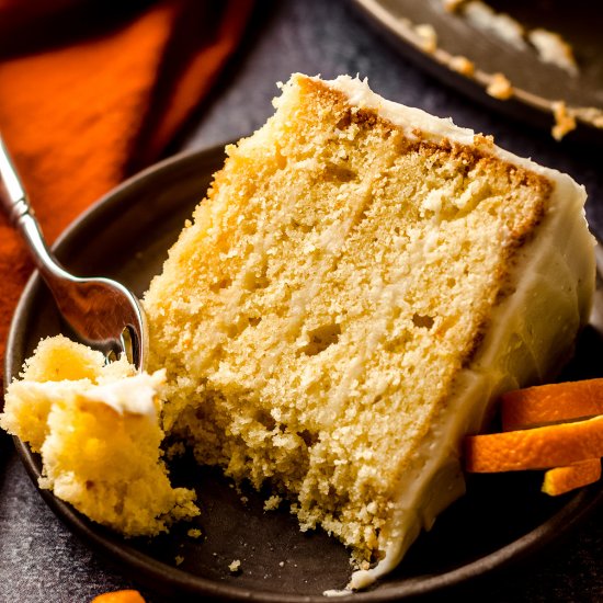 orange creamsicle layer cake