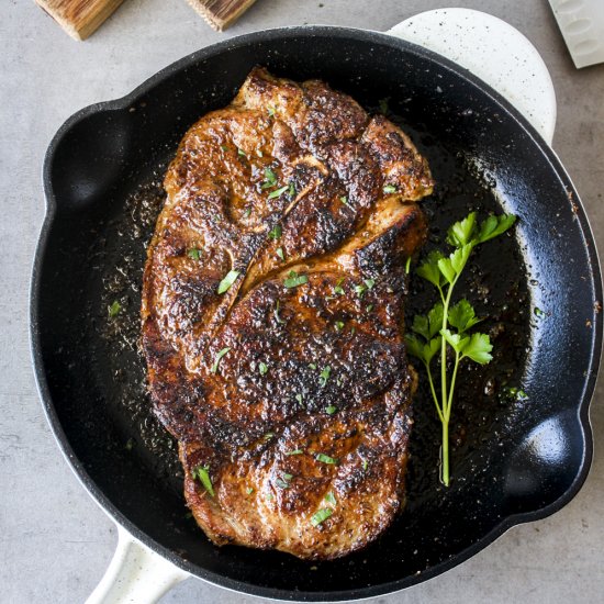 Skillet Pork Steak