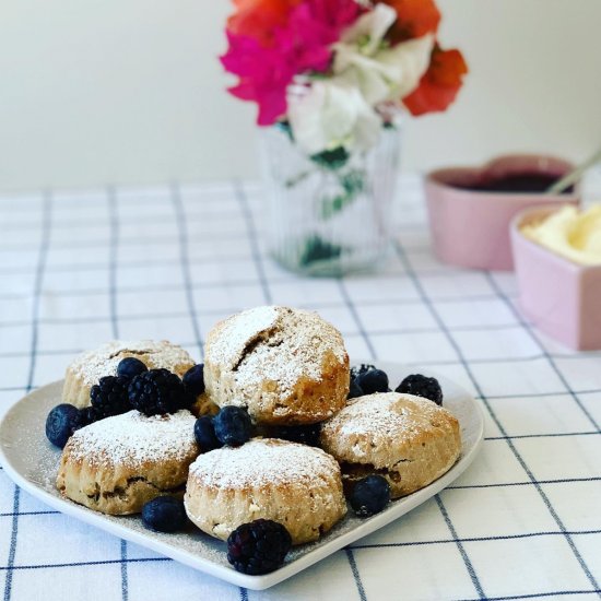 Fluffy Earl Grey Tea  Scones