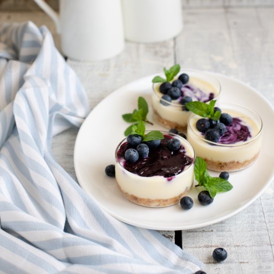 No Bake Blueberry Cheesecake