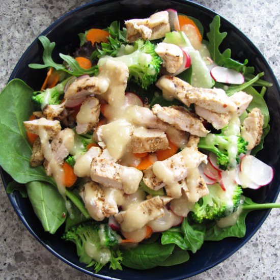 Chicken Salad w Miso Dressing