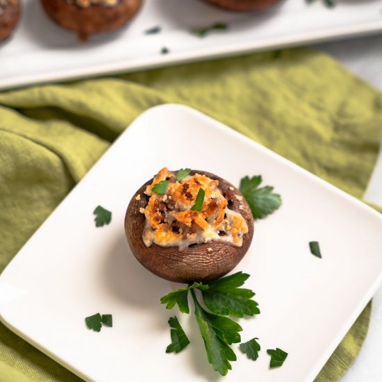 Lam Stuffed Portobello Mushrooms