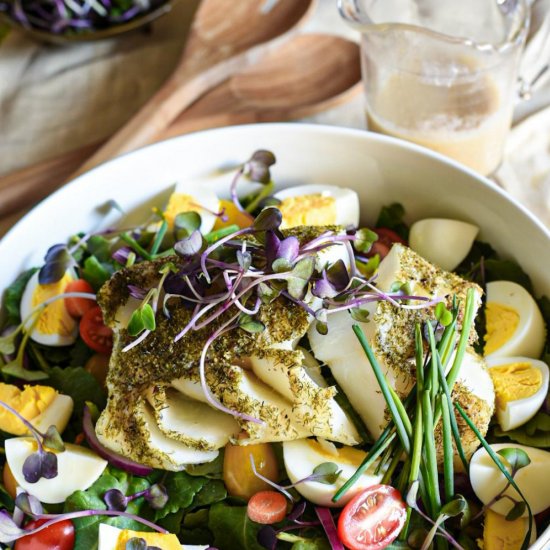 Baked Cod Salad