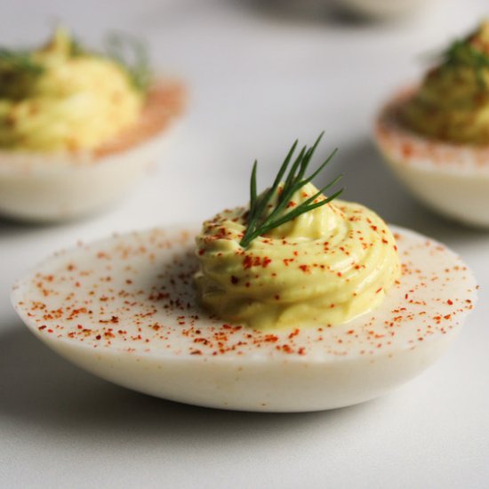 Insane Vegan Deviled Eggs