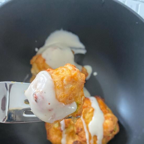 Air Fryer Buffalo Chicken Meatballs