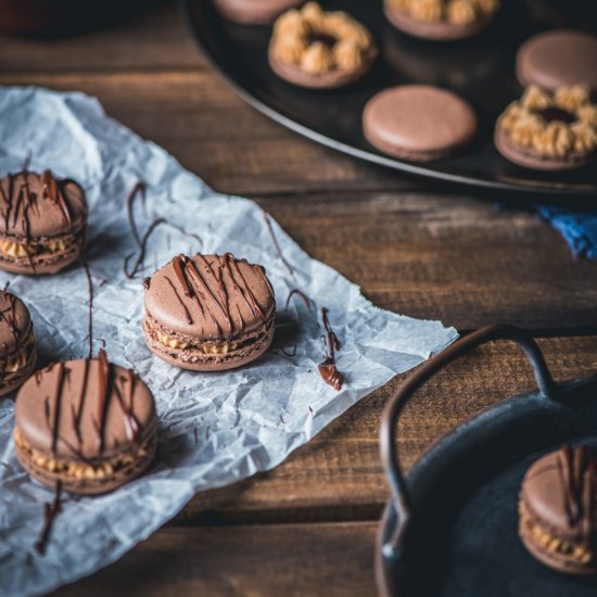 Peanut Butter Cup Macarons