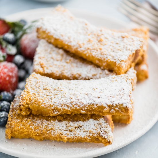 Crunchy French Toast Sticks