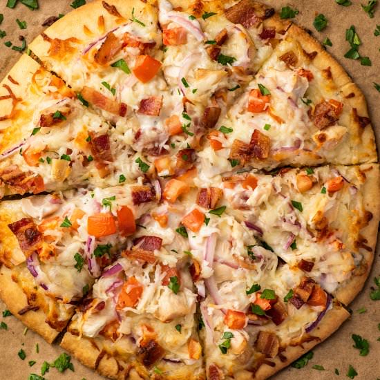 Chicken Bacon Ranch Pizza