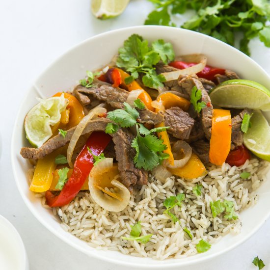 Instant Pot Steak Fajitas