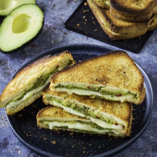 Air Fryer Avocado Grilled Cheese