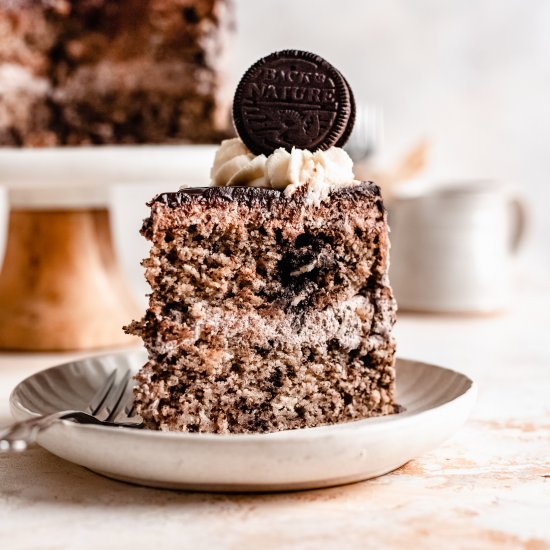 Vegan Oreo Cake (Cookies n’ Cream)