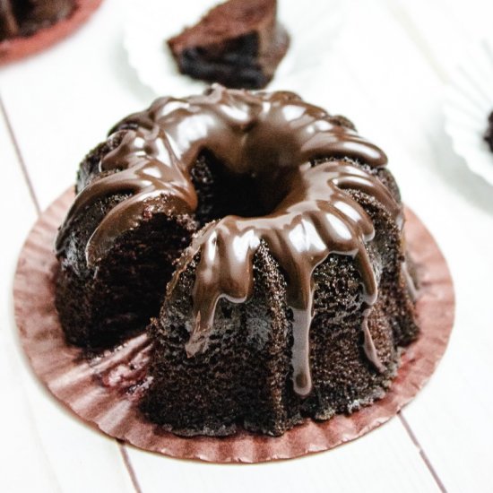 Chocolate Petite Bundt Cakes