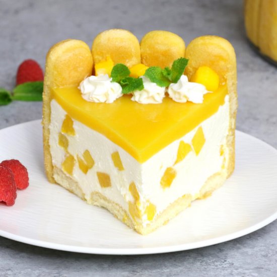 mango charlotte cake