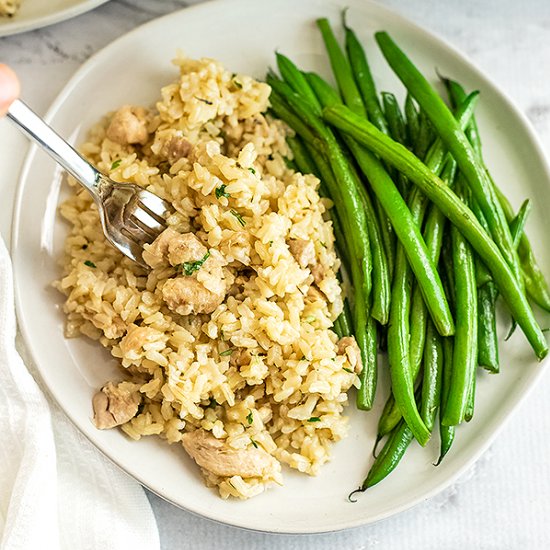 Easy Instant Pot Chicken and Rice