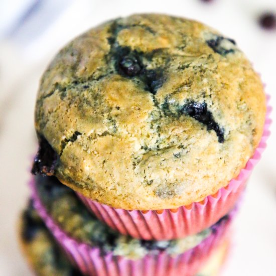 Small Batch Blueberry Muffins