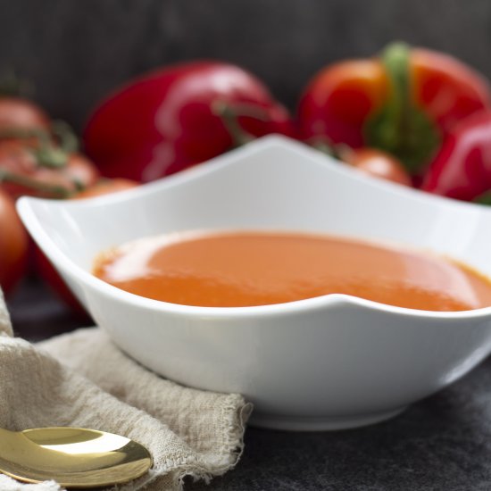 Roasted Red Pepper and Tomato Soup