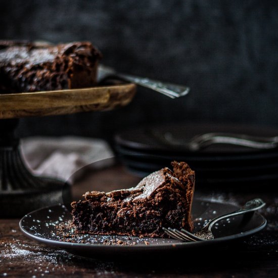 Chocolate olive oil cake