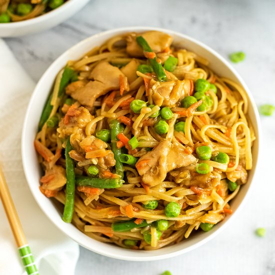 Asian Chicken and Noodles