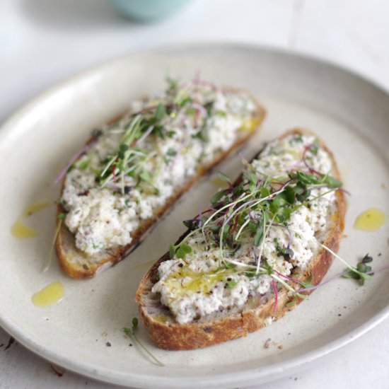 Brazil Nut Spread Toast