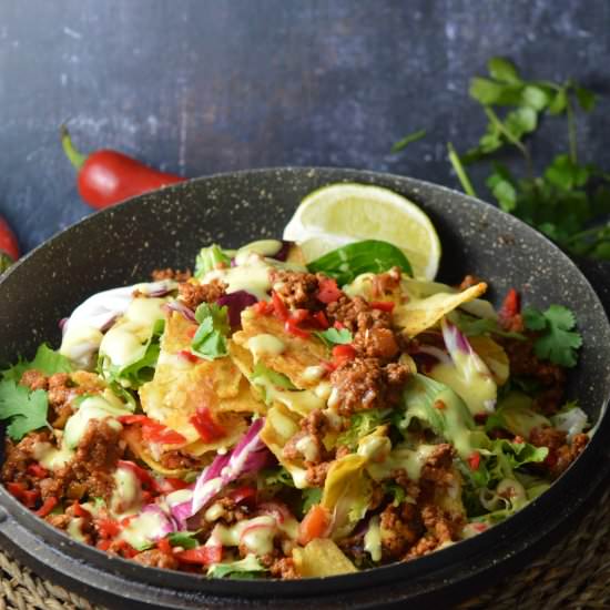 Leftover Nachos Salad