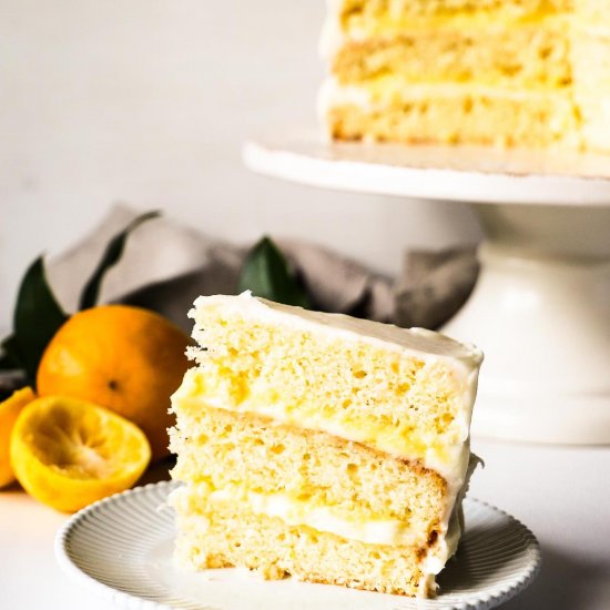 Lemon Chantilly Cream Cake