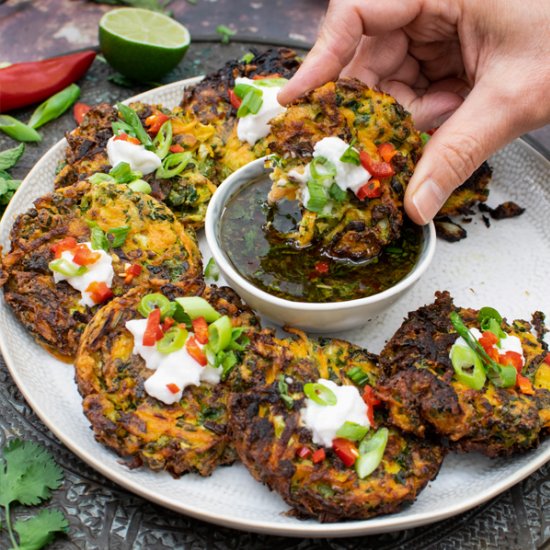 Cabbage & Carrot Fritters