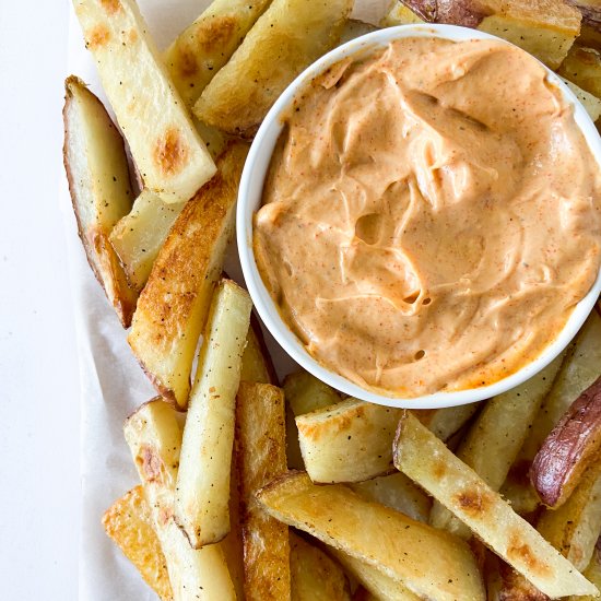 Oven Fries with with “Aioli”