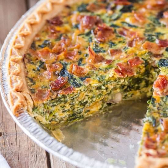 Easy Spinach Quiche