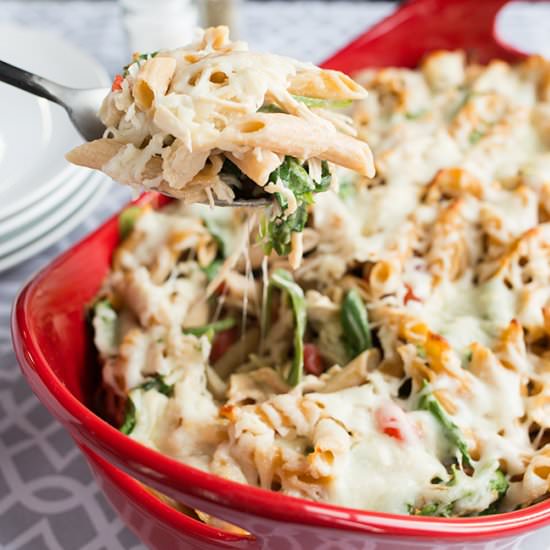 Roasted Red Pepper Chicken Alfredo