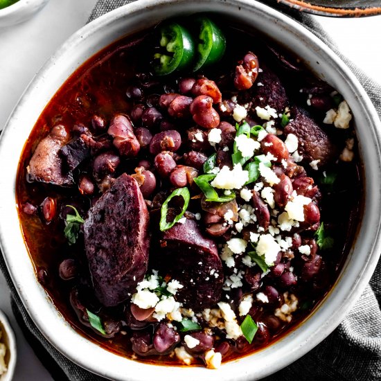 smoked sausage and black bean soup