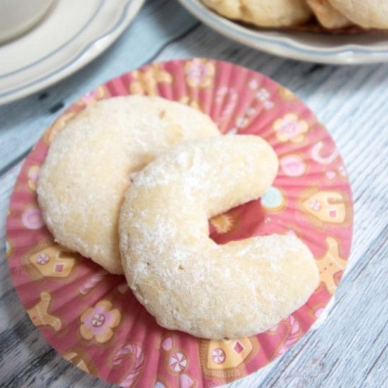 Coconut Crescent Moon Cookies