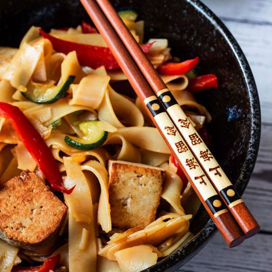 Tofu Thai Drunken Noodles