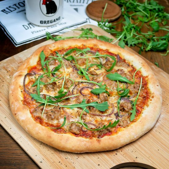 Fennel sausage pizza