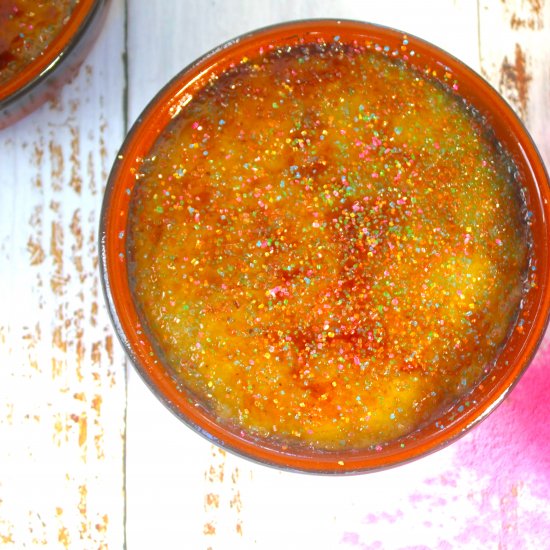 Thandai Infused Rainbow Creme Brule