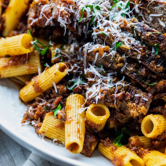 Neapolitan Rigatoni alla Genovese