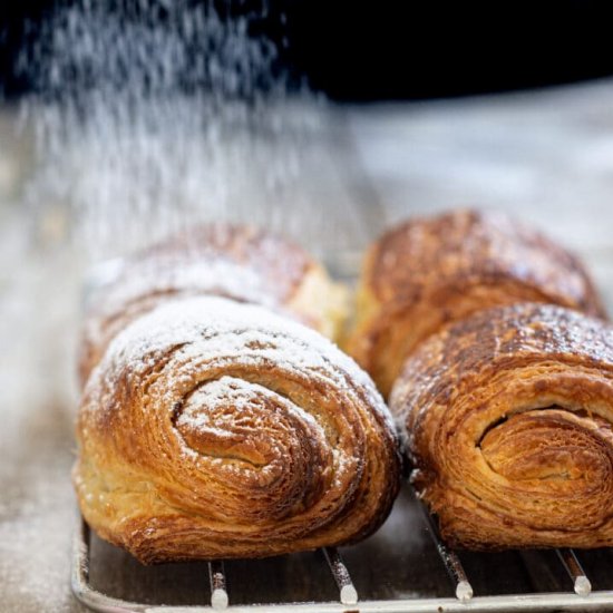 Sourdough Chocolate Croissants